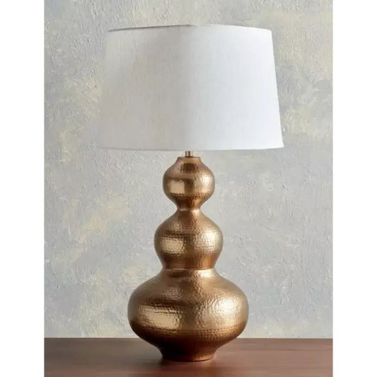 Angel bronze metal table lamp - Lampshade lamp