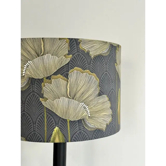 Art deco floral lampshade 